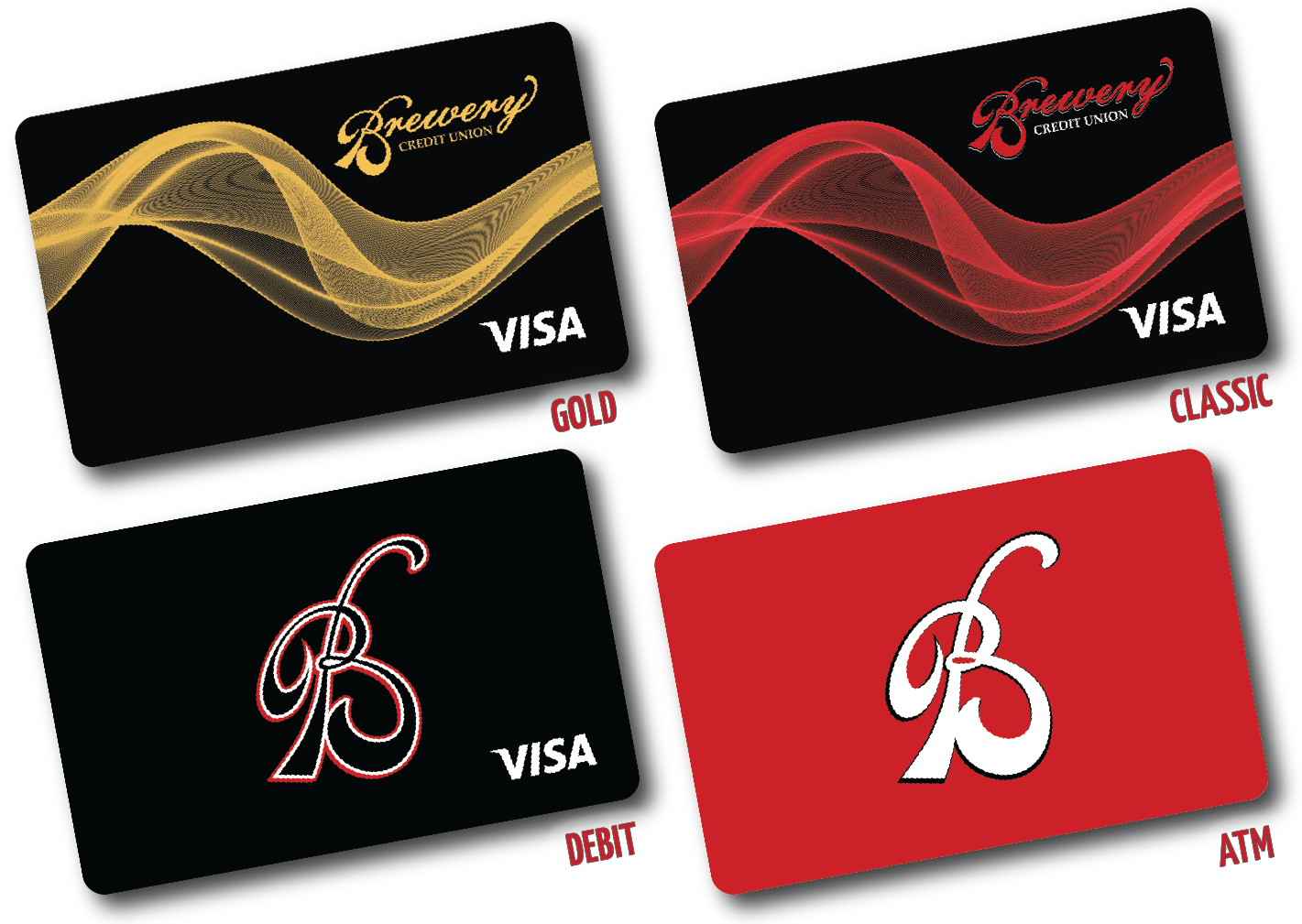 New debit, ATM and credit cards
